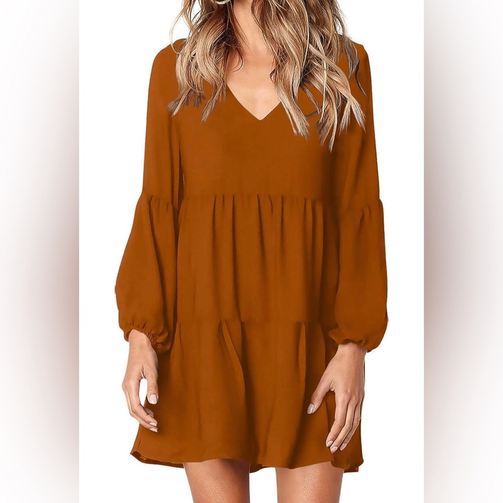 Women’s Flowy V-Neck Tunic Dress